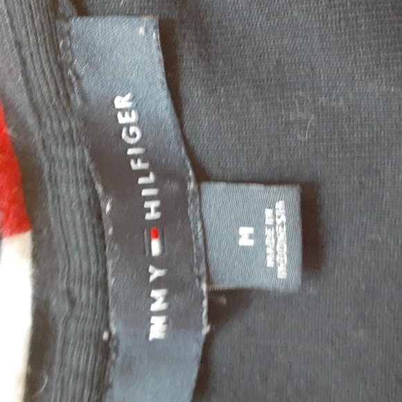 Tommy Hilfiger sz medium Tee Shirt dress red white and white - Picture 5 of 5